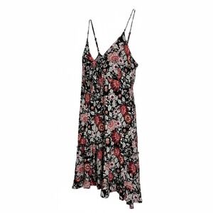Maurices  Y2K‎ Floral Print Ruffle Hem Spaghetti Strap Dress  Size M (3184)
